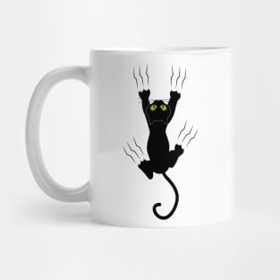 Cat Grabing With Claws Mug